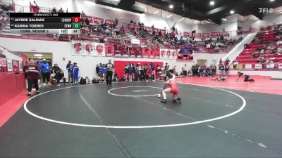 HS 105 lbs Cons. Round 3 - Karina Torres, STILLWATER vs Jaybre Salinas, Lubbock Cooper