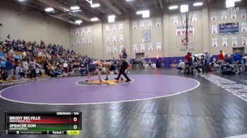 190 lbs Semifinal - Brody Belville, Brentwood Aca. vs Spencer Kon, Independence