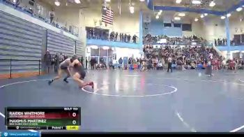 145 lbs Champ. Round 2 - Maximus Martinez, Box Elder High School vs Raiden Whitmore, South Fremont High School