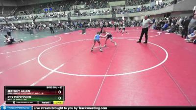 87 lbs Cons. Round 2 - Rex Droessler, RT Elite Wrestling vs Jeffrey Allen, Iowa-Grant Youth Wrestling Club