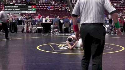 127 lbs Quarterfinal - David Kennedy, Montoursville vs Michael Gorrell, Conwell Egan