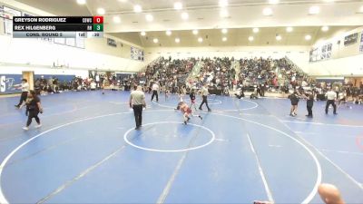 63 lbs Cons. Round 5 - Greyson Rodriguez, Church Boyz Wrestling Club vs Rex Hilgenberg, Rough House