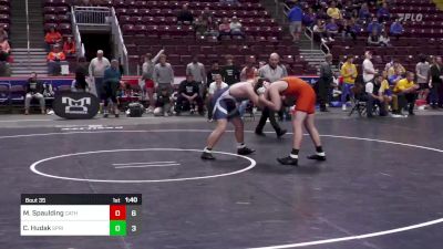 285 lbs Round Of 16 - Max Spaulding, Cathedral Preparatory Sch vs Connor Hudak, Spring Ford