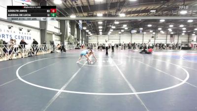 107 lbs Consi Of 32 #2 - Addilyn Amos, MO vs Alessia De Lucia, NJ