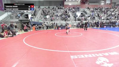 U20 Women - 57 lbs Cons. Semis - Shayna Ward, CA vs Shelby Moore, WA