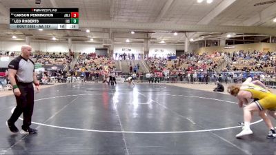 AA 157 lbs Cons. Semi - Carson Pennington, Arlington High School vs Leo Roberts, Independence High School