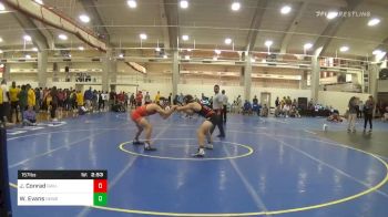 Consolation - Jacob Conrad, GWU-Unattached vs William Evans, NEWB Unattached