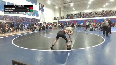 144 lbs Cons. Round 2 - Wyatt Wells, Post Falls vs John Neff, Lakeland