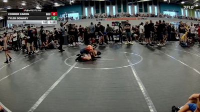 88 lbs Round 5 (6 Team) - Connor Caron, Team Barracuda vs Tyler Downey, MF Purge