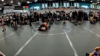 88 lbs Round 5 (6 Team) - Connor Caron, Team Barracuda vs Tyler Downey, MF Purge