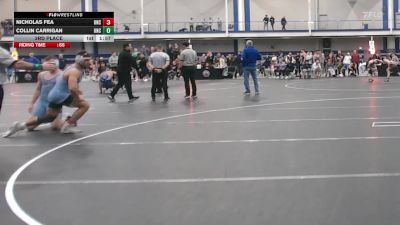 174 lbs 3rd Place - Nicholas Fea, Unc vs Collin Carrigan, Unc