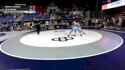 132 lbs Cons. Sub-rd Of 32 - Berkley Behrens, OH vs Noah Brown, MO