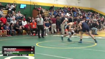 132 lbs Cons. Round 2 - Ben Dilworth, SYLVANIA SOUTHVIEW vs Micah Balsmeyer, Lake (Millbury)