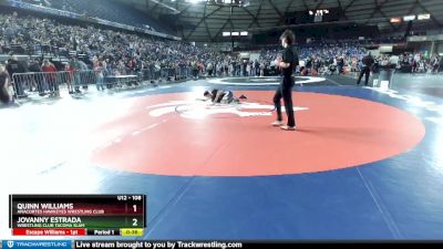 108 lbs Champ. Round 1 - Jovanny Estrada, Wrestling Club Tacoma Slam vs Quinn Williams, Anacortes Hawkeyes Wrestling Club