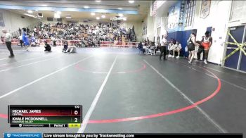 170 lbs 3rd Place Match - Khale McDonnell, Fountain Valley vs Michael James, Central