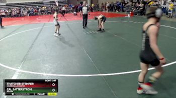 76 lbs Champ. Round 1 - Cal Satterstrom, Rocori vs Thatcher Stemper, Caledonia/Houston