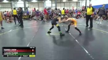 92 lbs Round 3 (6 Team) - Carson Planer, Indiana Outlaws vs Ramsey Crow, Untouchables Black