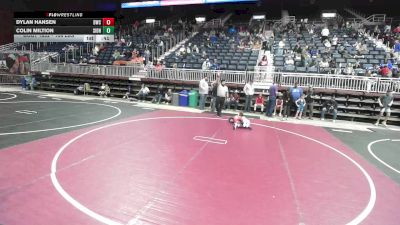 106 lbs Consolation - Dylan Hansen, Dwc vs Colin Miltion, Sidney WC
