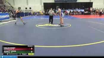 160 lbs Round 3 (3 Team) - Emmett Wood, Tioga Sr HS vs Collin Doxey, Newfane Sr HS