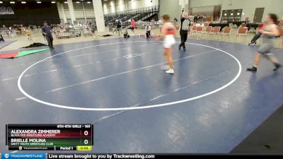 165 lbs 5th Place Match - Brielle Molina, Unity Youth Wrestling Club vs Alexandra Zimmerer, Black Fox Wrestling Academy