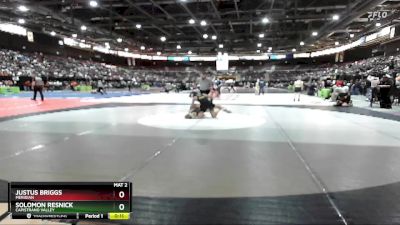 120 lbs Cons. Round 4 - Justus Briggs, Meridian vs Solomon Resnick, Capistrano Valley