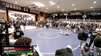 132 lbs Champ. Round 1 - Cole Johnson, Frenchtown vs Jason Swam, Moscow