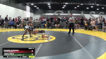 85 lbs Placement Matches (8 Team) - Ariah Mills, Roundtree Wrestling Academy vs Shafer Hoffman, Steller Trained