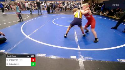 70-75 lbs Semifinal - Grayson Shoopman, Team Tulsa Wrestling Club vs Dylan Roberts, Claremore Wrestling Club