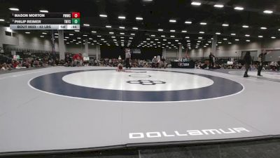 43 lbs 1st Place Match - Mason Morton, Perry Meridian Wrestling Club vs Philip Reimer, Team Nazar Training Center