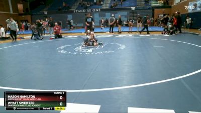 70-72 lbs Round 1 - Wyatt Sweitzer, Sanderson Wrestling Academy vs Mason Hamilton, North Summit Youth Wrestling