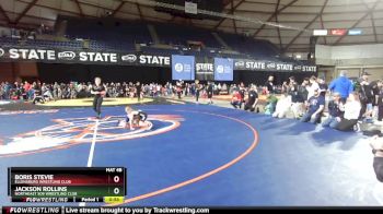 56 lbs Champ. Round 1 - Boris Stevie, Ellensburg Wrestling Club vs Jackson Rollins, NorthEast 509 Wrestling Club