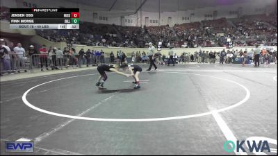 49 lbs Consi Of 8 #2 - Jensen Oss, Husky WC vs Finn Morse, Sallisaw Takedown Club