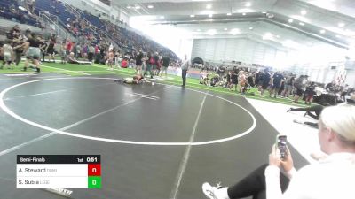 58 lbs Semifinal - Alfie Steward, Dominate Club Wrestling vs Samuel Subia, Legends Of Gold LV
