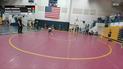 105 lbs Quarterfinal - Daniel Hogwood, Thermopolis Middle School vs Brogan Tidemann, Worland Middle School