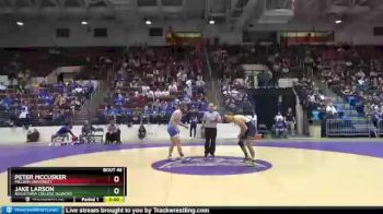 157 lbs Champ. Round 1 - Jake Larson, Augustana College (Illinois) vs Peter McCusker, Millikin University