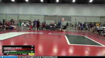 145 lbs 2nd Wrestleback (8 Team) - Leandro (LJ) Araujo, North Dakota Blue vs Logan Hancey, Utah