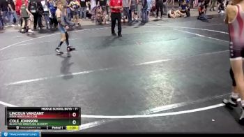 71 lbs Quarterfinal - Lincoln Vanzant, Ridge Wrestling Club vs Cole Johnson, Black Fox Wrestling Academy