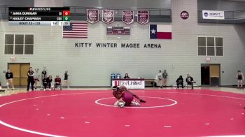 131 lbs Champ. Round 1 - Jania Dunigan, Schreiner University vs Hailey Chapman, Colorado Mesa University