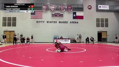 131 lbs Champ. Round 1 - Jania Dunigan, Schreiner University vs Hailey Chapman, Colorado Mesa University