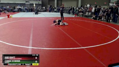 76 lbs 5th Place Match - Corbin Scherer, Sartell vs Jase Kratt, Summit Wrestling Academy