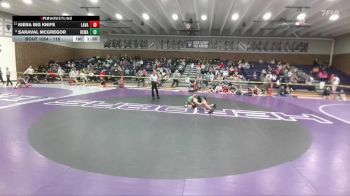 115 lbs Champ. Round 2 - Kiera Big Knife, Lander Valley vs Saraval McGregor, Kelly Walsh