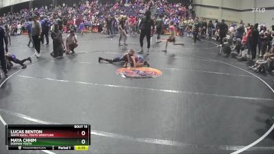 58 lbs Quarterfinal - Maya Chhim, Dorman Youth vs Lucas Benton, White Knoll Youth Wrestling