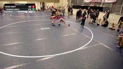 12U GIRLS - 102 lbs Semis - Vivian Hoeft, Wayzata Youth Wrestling vs Rebekah Smith, Big Lake Youth Wrestling