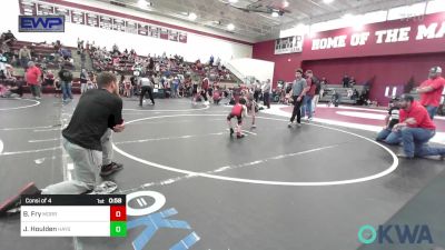 55 lbs Consi Of 4 - Boston Fry, Morrison Takedown Club vs Jett Houlden, Haysville Wrestling Club