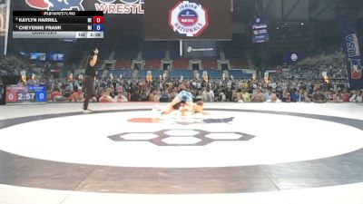 120 lbs Quarters - Kaylyn Harrill, Nebraska vs Cheyenne Frank, Michigan