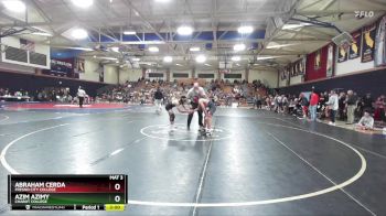 141 lbs Semifinal - Abraham Cerda, Fresno City College vs Azim Azimy, Chabot College