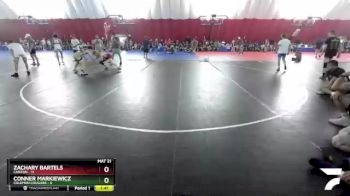 120 lbs Round 2 (16 Team) - Zachary Bartels, Canton vs Conner Markiewicz, Coleman Cougars