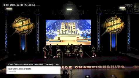 Five Star Elite Sarasota - Code Black [2024 Junior Level 1.1 D2 Independent Cheer-Prep Saturday - Day 1] 2024 Winner's Choice Championships - Ft. Lauderdale