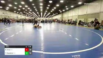 52 lbs Semifinal - Orlando Cruz, Cali Red 9U vs Talmadge Dawkins, Roundtree Wrestling Academy 9U