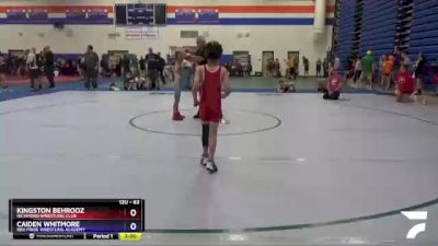 63 lbs Round 1 - Kingston Behrooz, Richmond Wrestling Club vs Caiden Whitmore, Red Pride Wrestling Academy